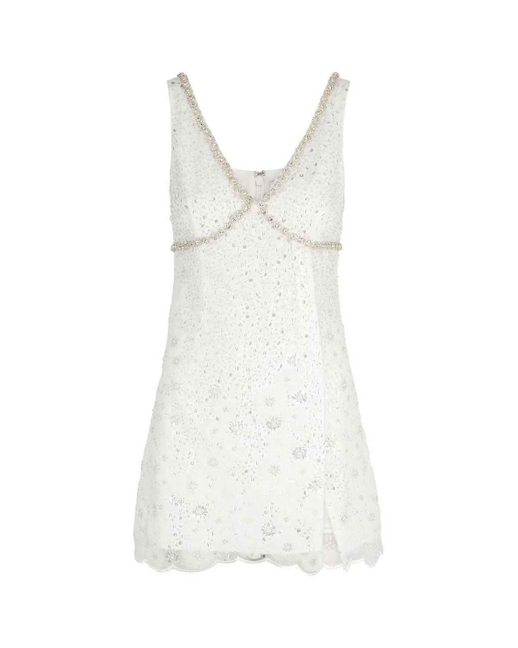 self portrait beaded tulle mini dress Tulle Mini Dress