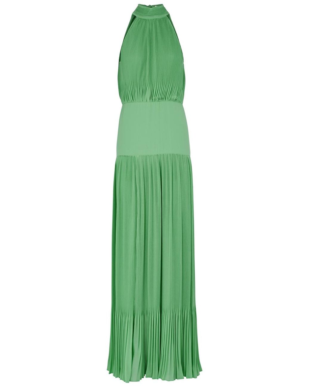 Veronica Beard Synthetic Lilliana Green Plissé Maxi Dress | Lyst