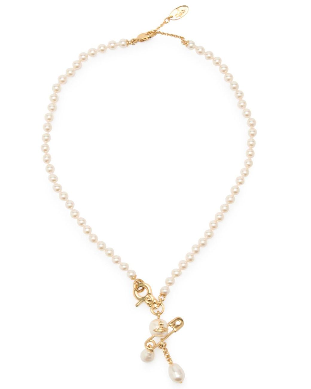 Vivienne Westwood Claude Small Faux Pearl Necklace in