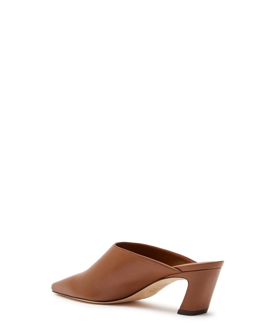 Stuart Weitzman Brown Stassi 50 Leather Mules