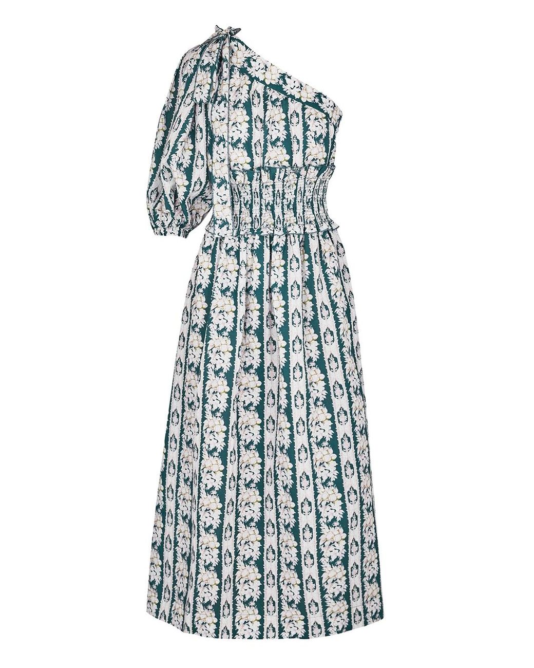 Lug Von Siga Glory Floral-print Linen-blend Midi Dress | Lyst