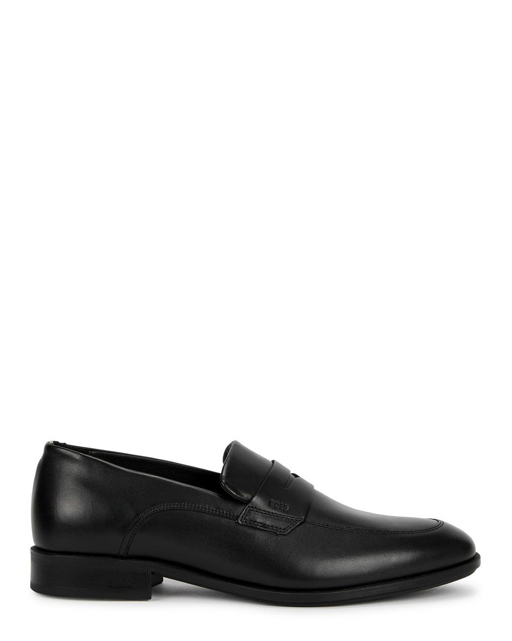 BOSS by HUGO BOSS Colby Leather Loafers in Black for Men | Lyst