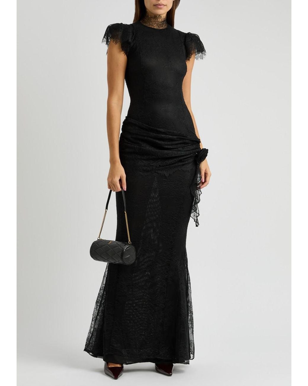 knee length dresses for ladies Deme by Gabriella Elida Maxi Dress in Chocolate Brown main image 0