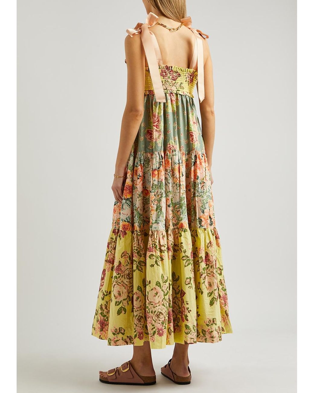 Free people mixed floral hotsell maxi dress