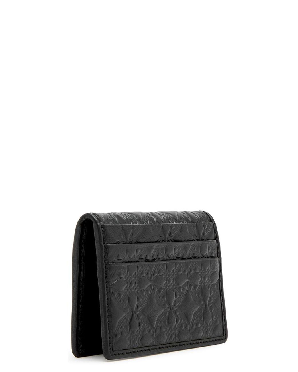 【VIVIENNE WESTWOOD】Washed Leather Flat Card Holder Black Vivienne Westwood Flat Card Holder | Black | FARFETCH