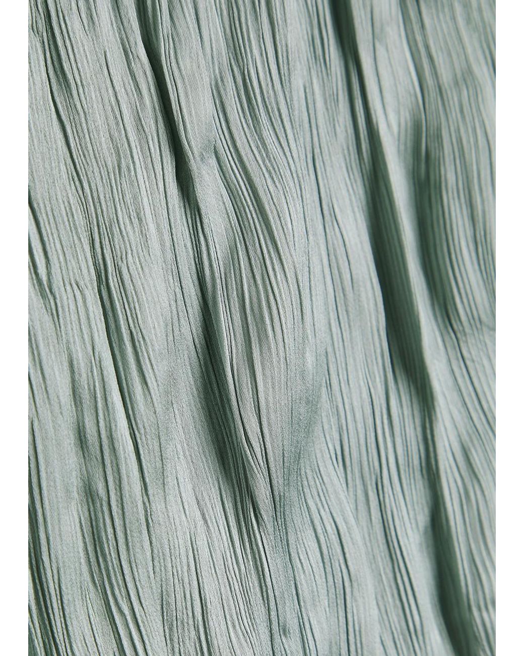 Staud Blue Nami Plissé Trousers