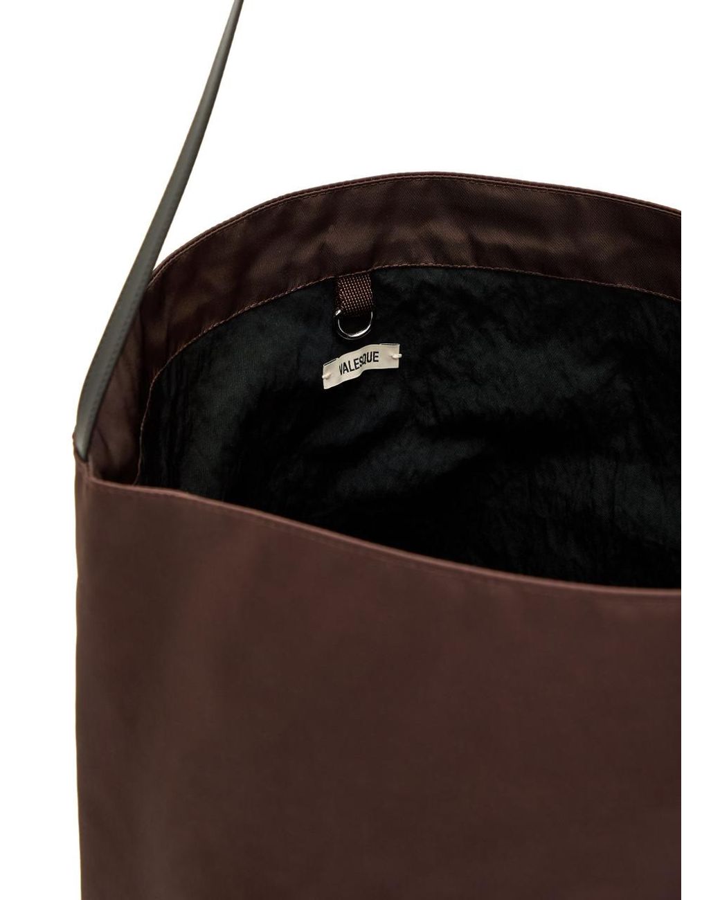 Valesque Bucket Satin Bucket Bag in Brown | Lyst