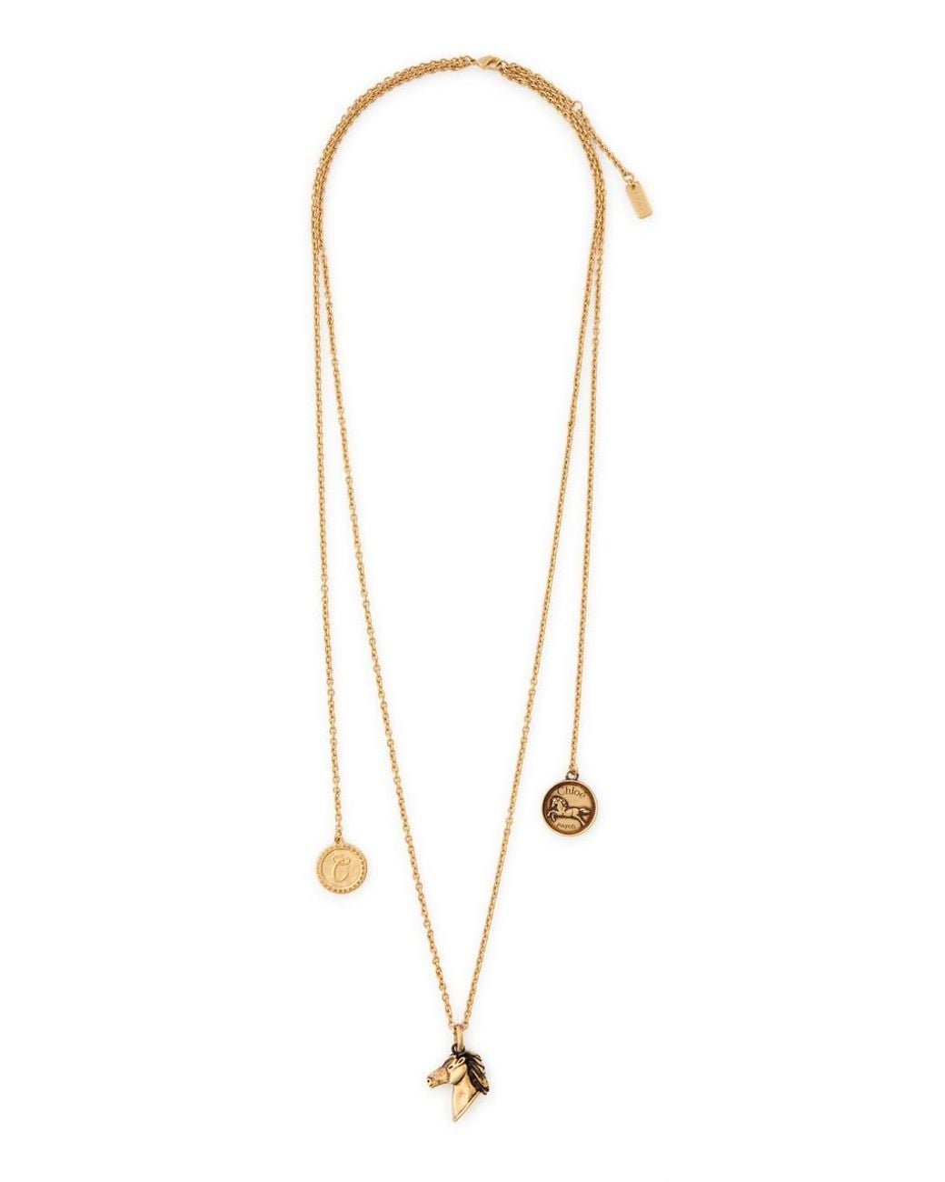 Chloé Metallic Charm-Embellished Necklace