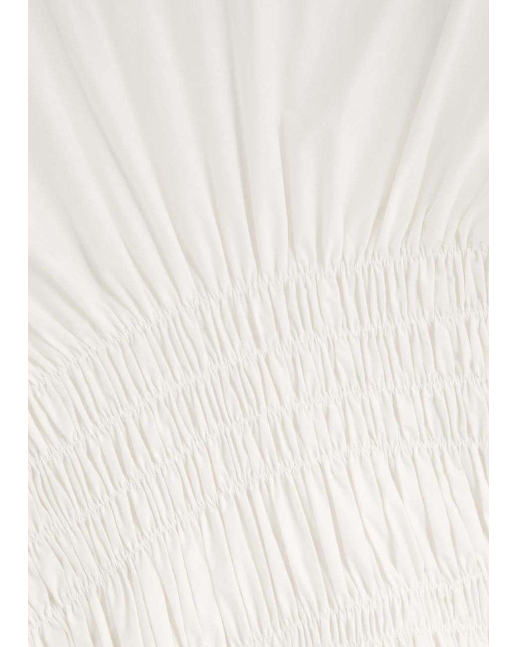 Clea Piera Cotton-Poplin Midi Dress in White | Lyst