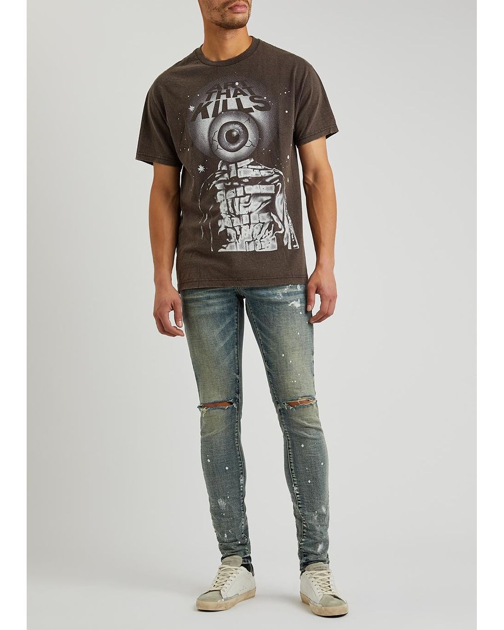GALLERY DEPT. Atk Rod Printed Cotton T-shirt in Grey for Men