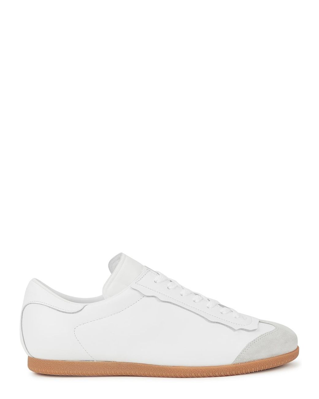 Maison Margiela Featherlight Leather Sneakers in White for Men | Lyst