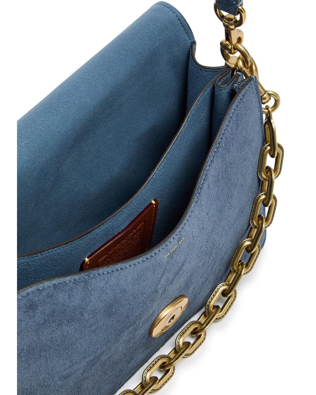 COACH Tabby Suede Shoulder Bag in Blue | Lyst