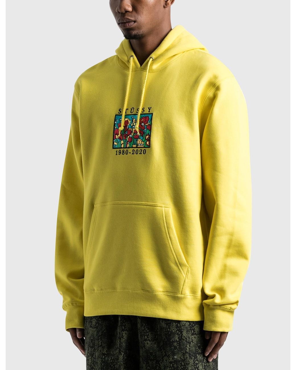 stussy yellow hoodie