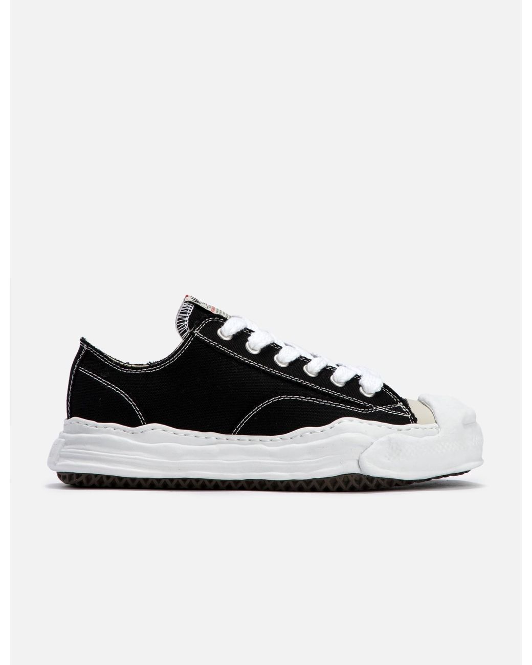 Maison Mihara Yasuhiro Hank Og Sole Canvas Lowtop Sneakers in Black for Men Lyst UK