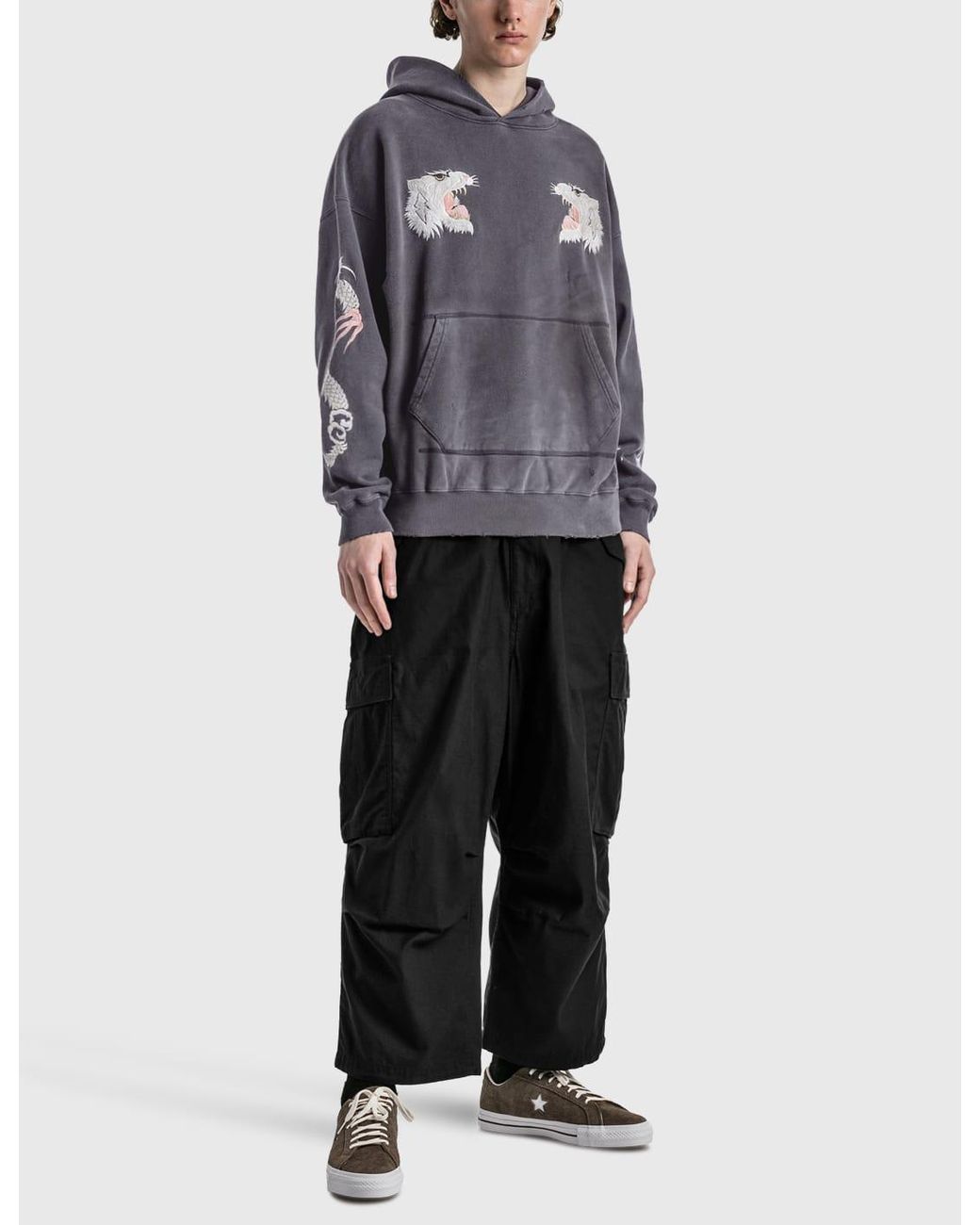 Neighborhood Savage-s Hoodie in Gray for Men | Lyst