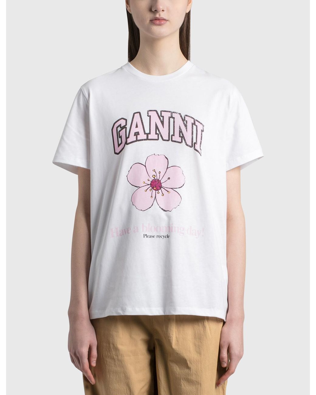 ganni basic cotton jersey