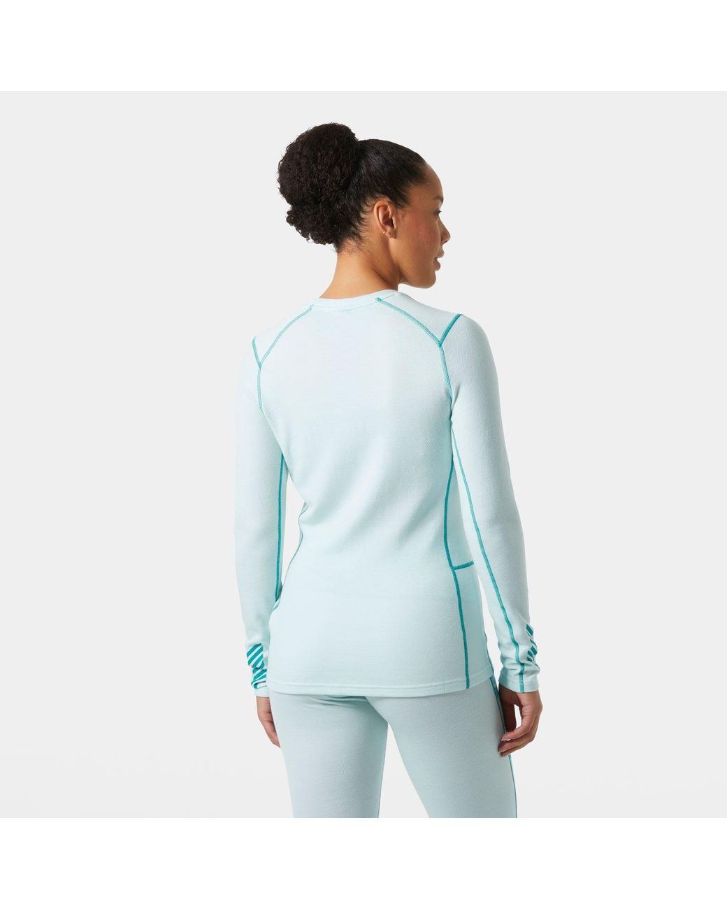 Helly Hansen Blue 'Lifa Merino Midweight Graphic Crew Base Layer