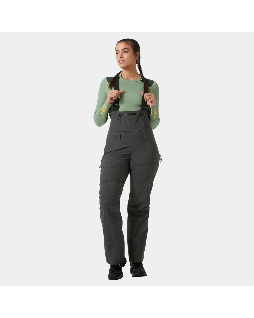 Helly Hansen Green Verglas Backcountry Ski Salopette