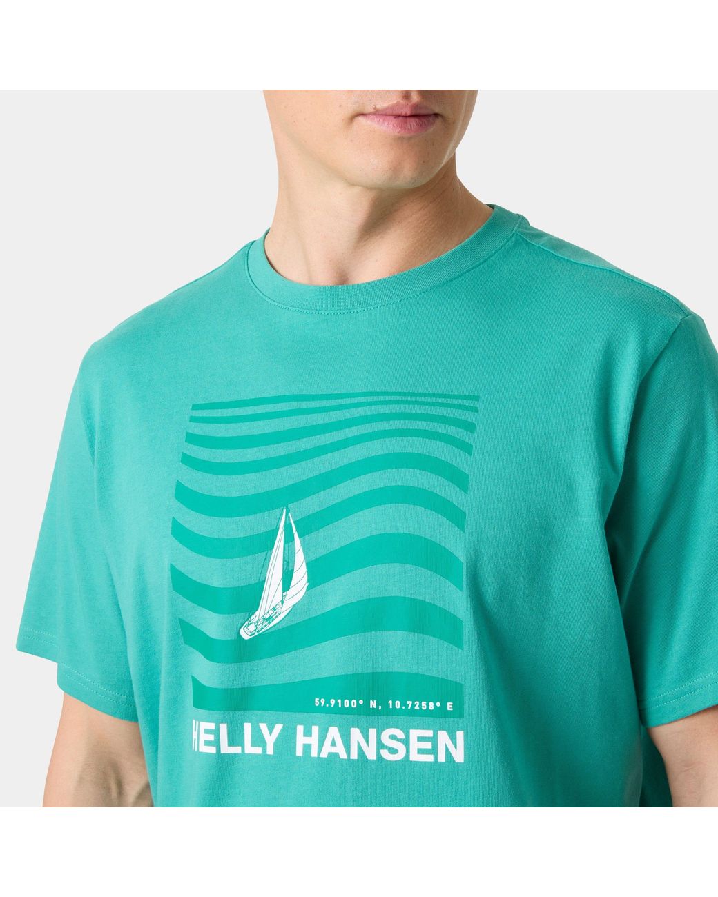 Helly Hansen Green Shoreline T-Shirt 3.0 for men