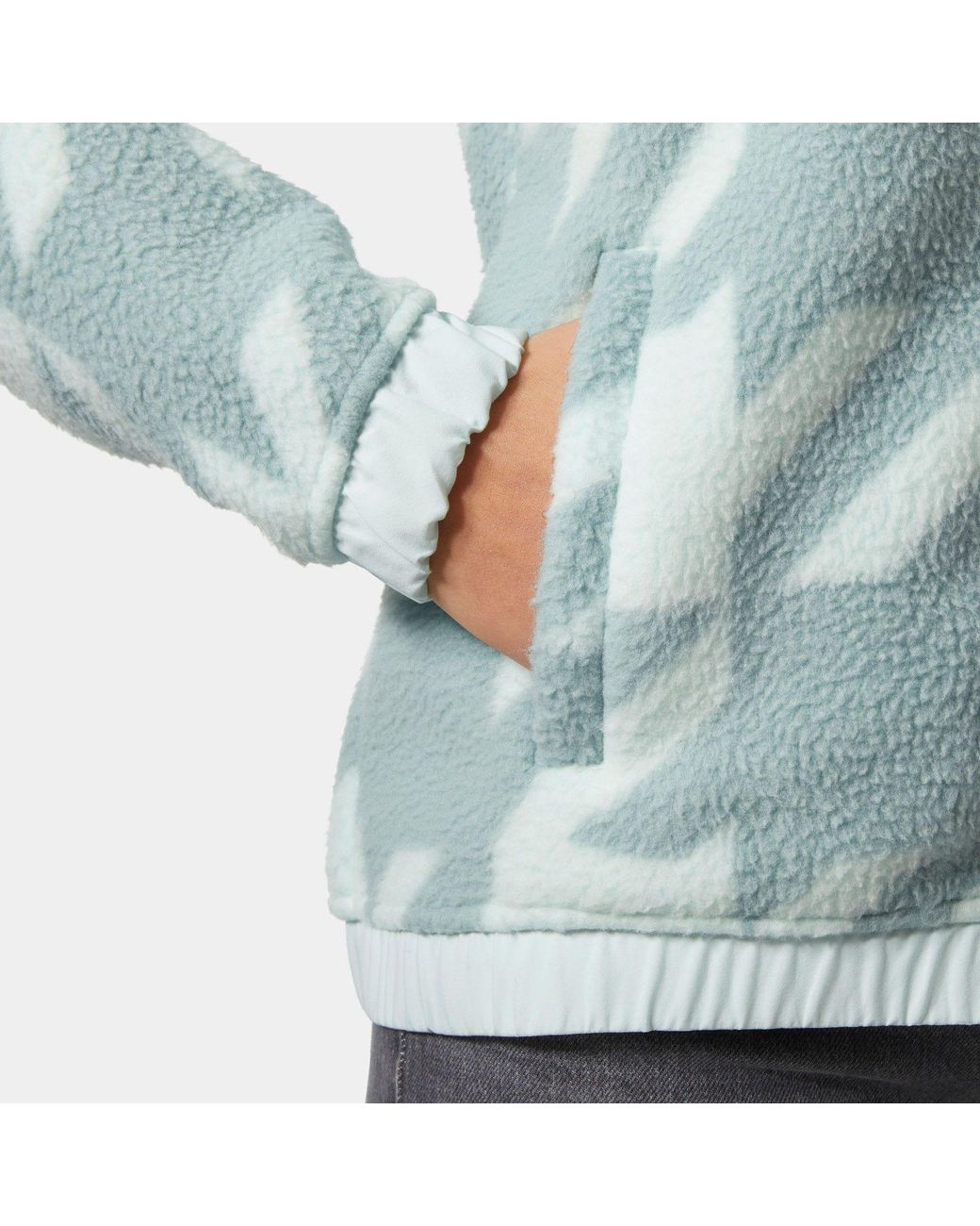 Imperial Printed Pile Snap Blu di Helly Hansen in Green