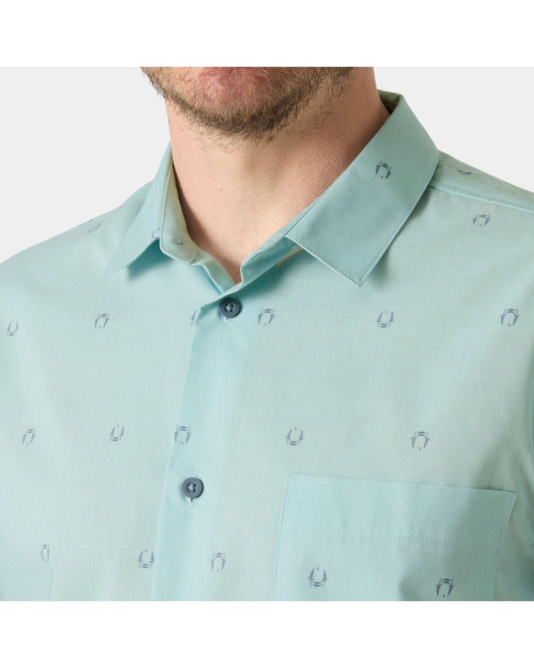 Helly Hansen Green Viken Short Sleeve Shirt for men