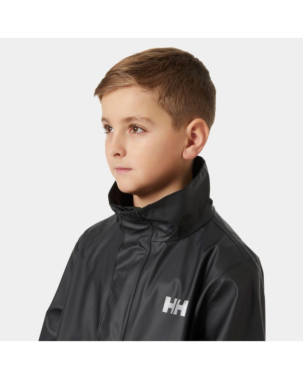 Helly Hansen Black Junior's Moss Classic Helox Rain Jacket