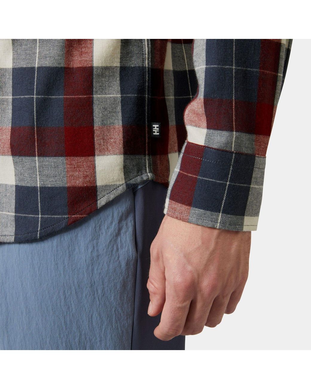 Helly Hansen Blue Lokka Organic Flannel Shirt for men