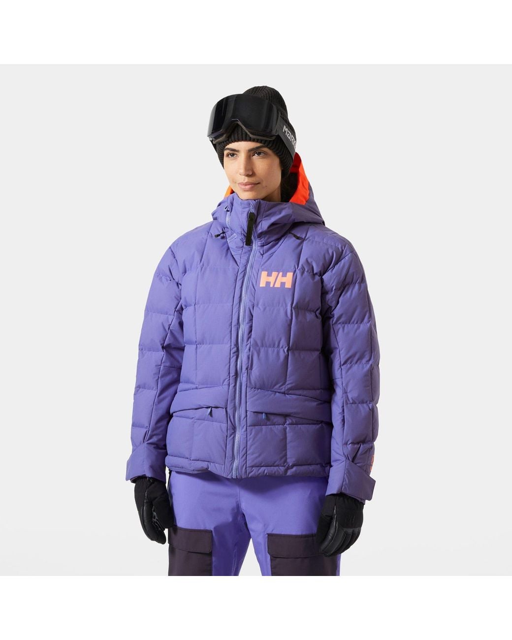 Helly Hansen Purple Emiko Ridable Puffy Ski Jacket