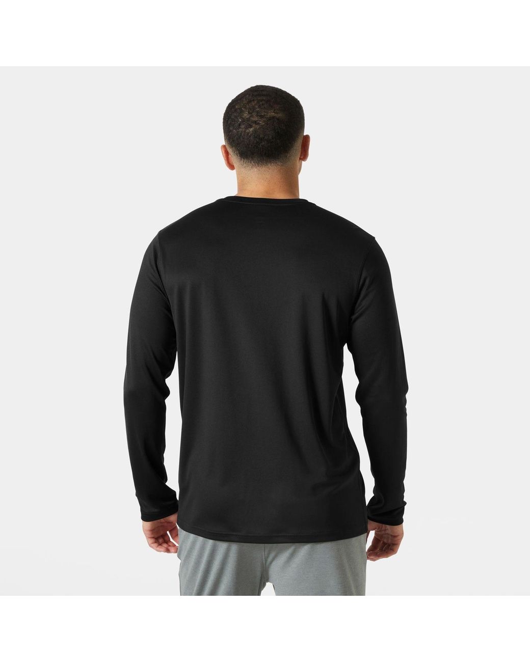 Helly Hansen Black Tech Crew Long Sleeve 2.0 for men