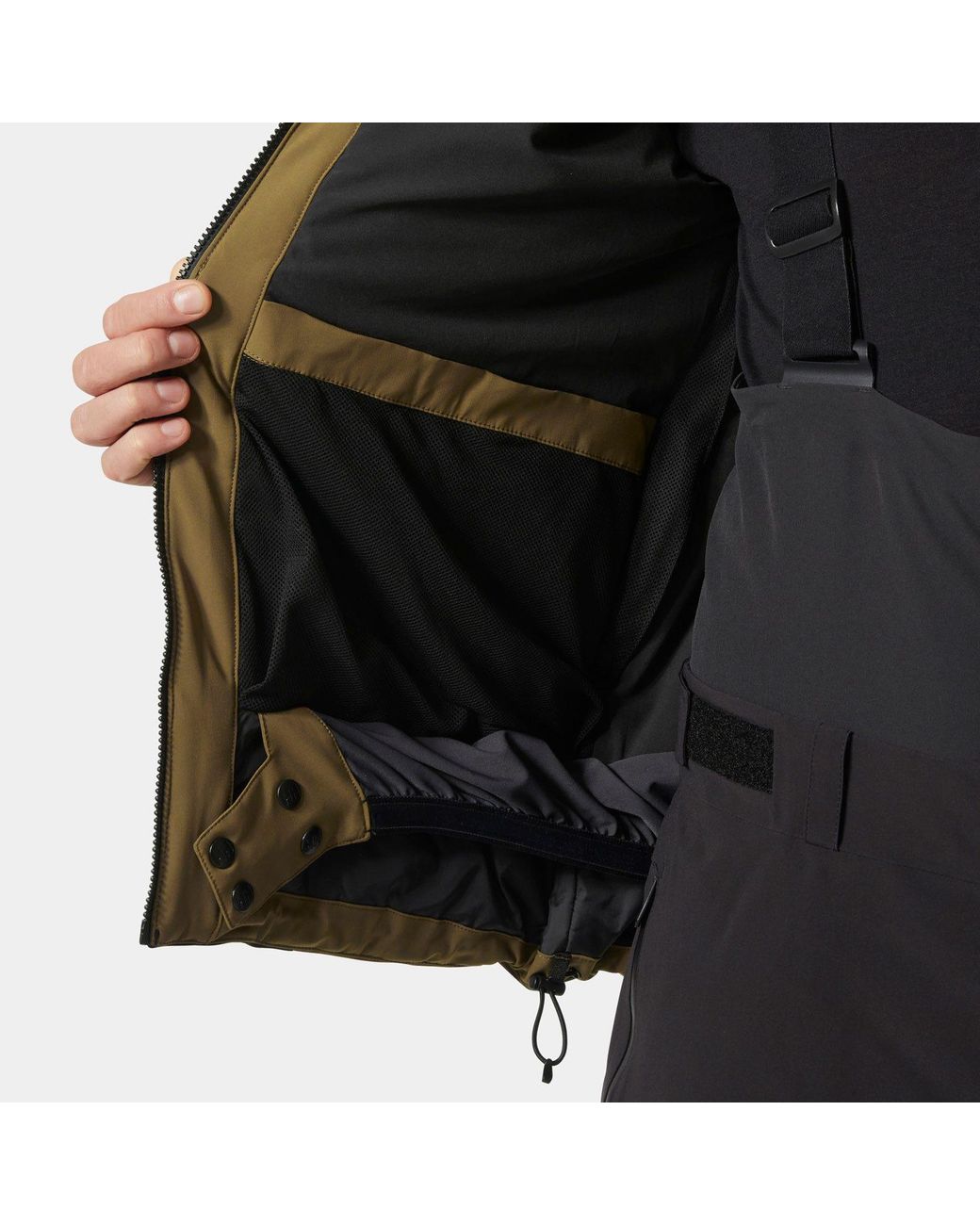 Helly Hansen Black Kvitfjell Race Insulated Ski Jacket for men