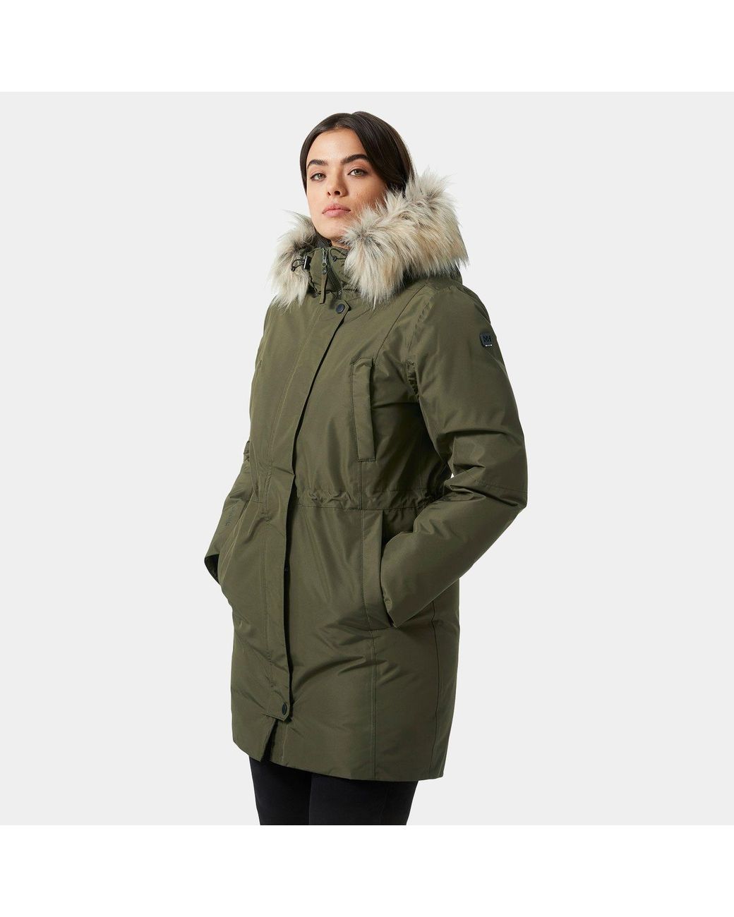 Helly Hansen Green Senja Insulated Winter Parka