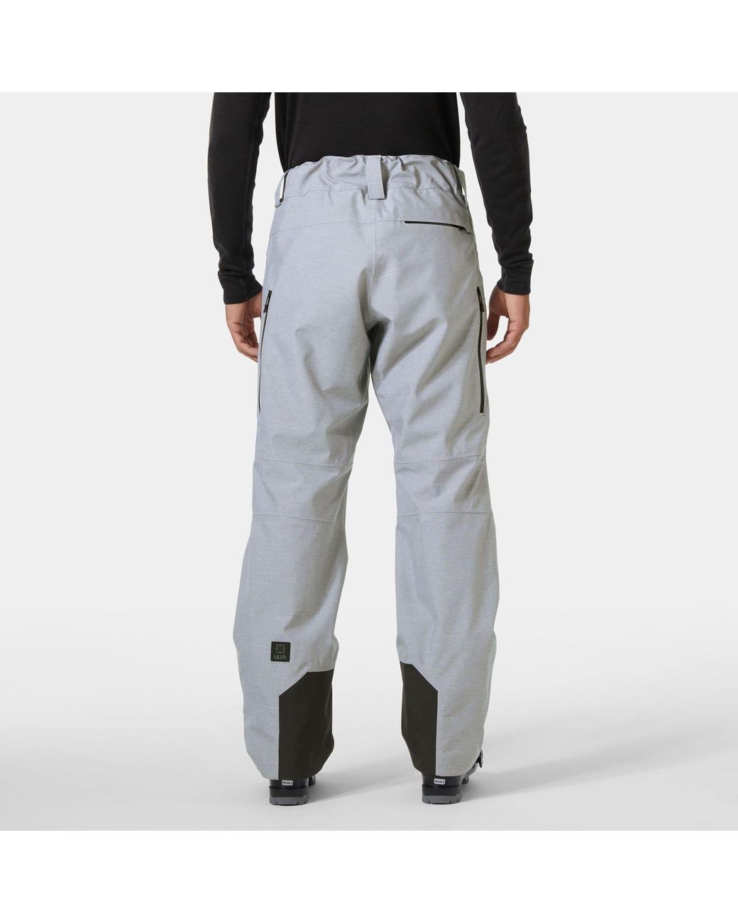 Helly Hansen Gray Garibaldi 2.0 Classic Freeride Ski Pants Grey for men
