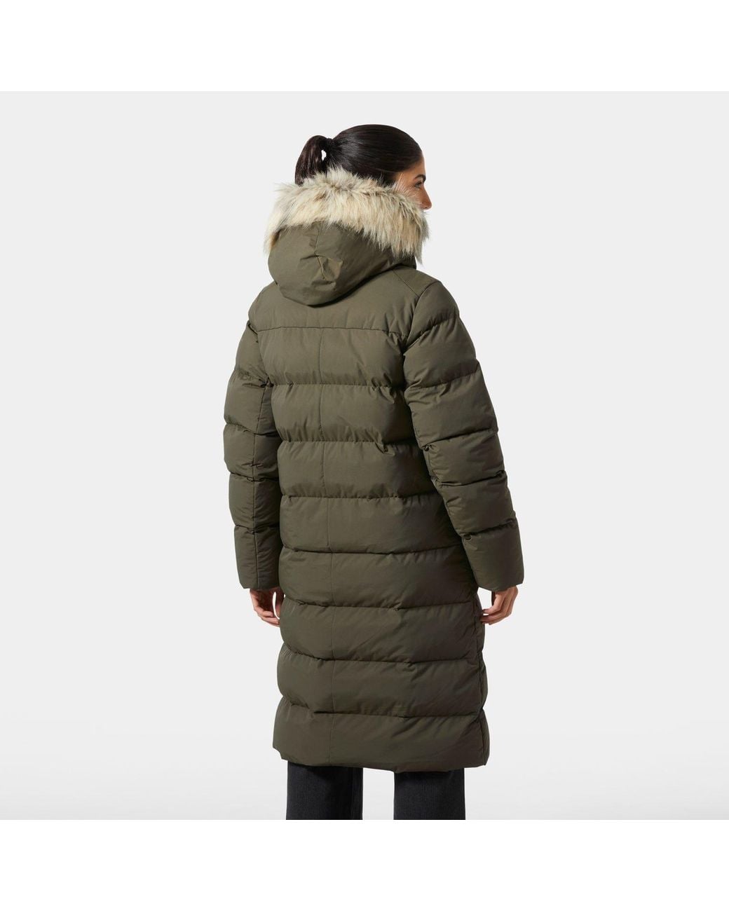Aria Long Parka Femme Vert Helly Hansen en coloris Green