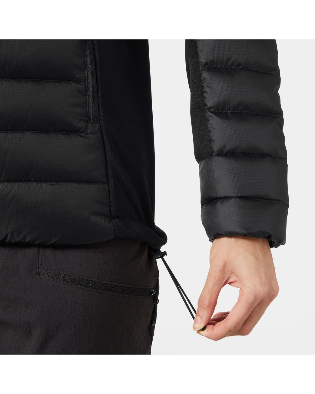 Helly Hansen Black Verglas Down Hybrid Hooded Jacket 2.0