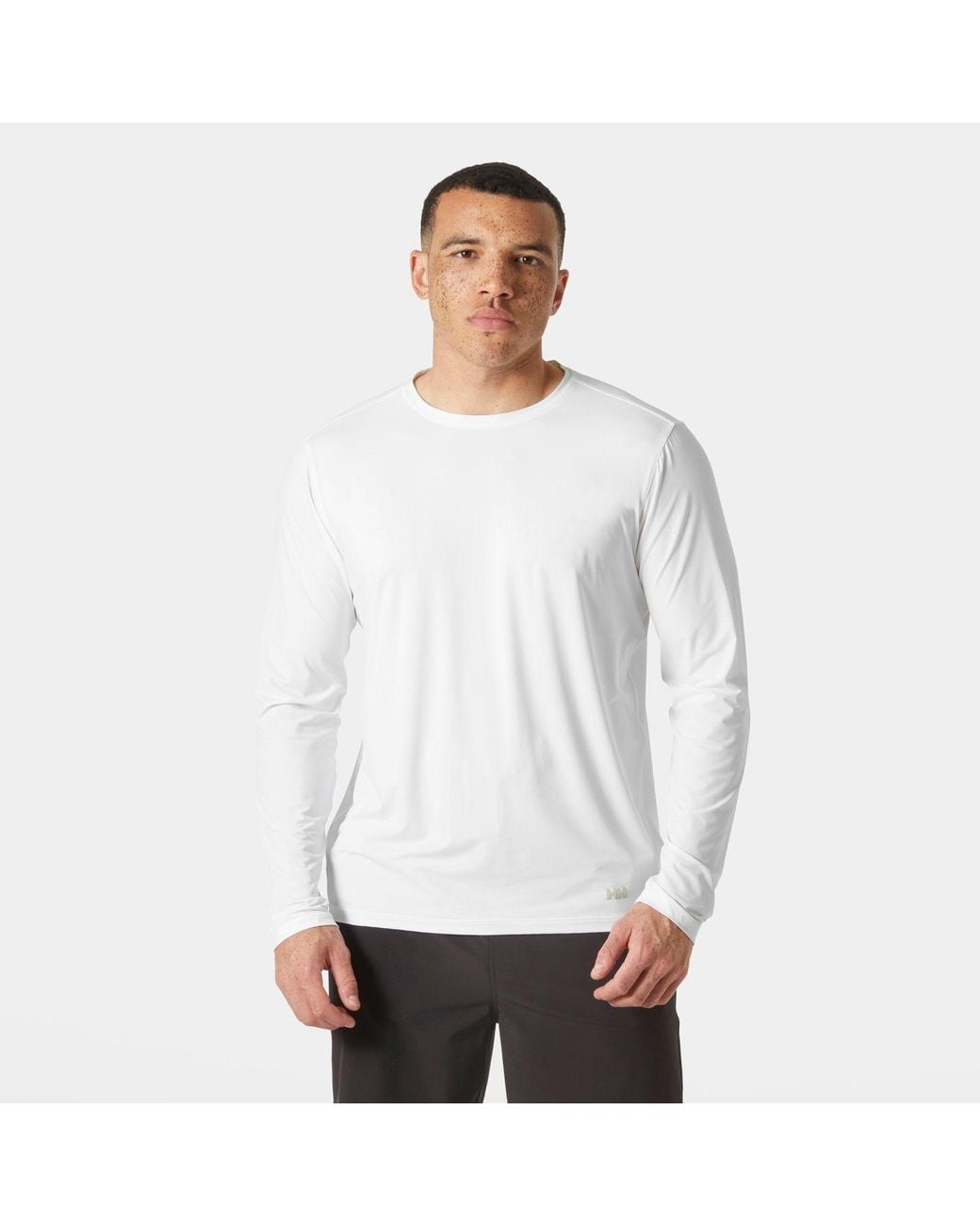 Helly Hansen White Shine Long Sleeve Crew for men