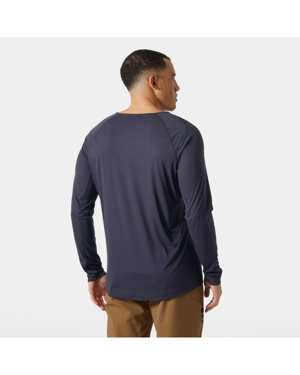 Helly Hansen Blue Trail Long Sleeve T-Shirt for men