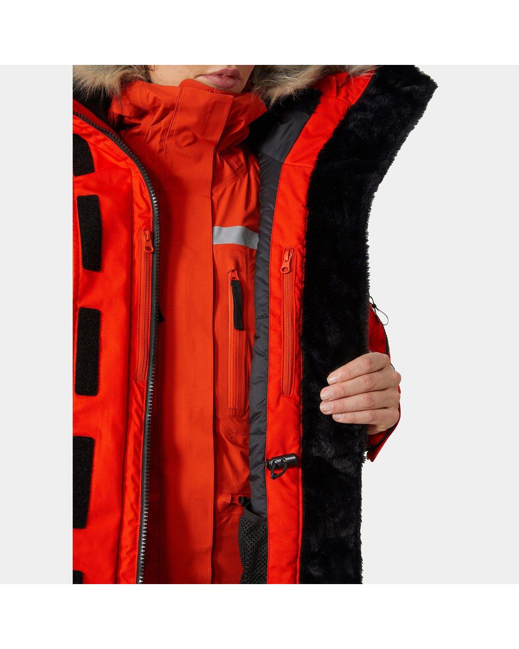 Helly Hansen Red Arctic Patrol Modular Parka 2.0