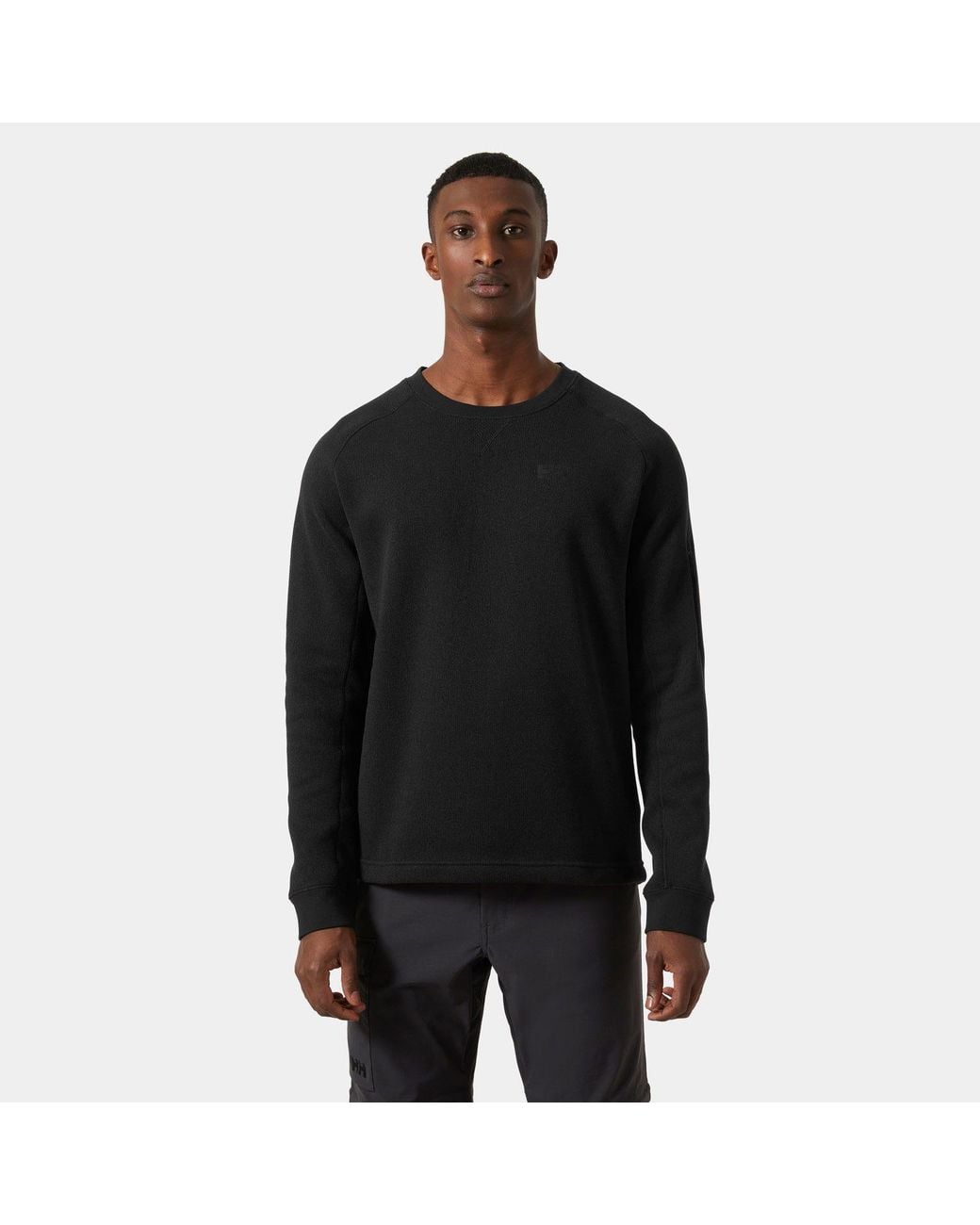 Helly Hansen Black Varde Crewneck for men