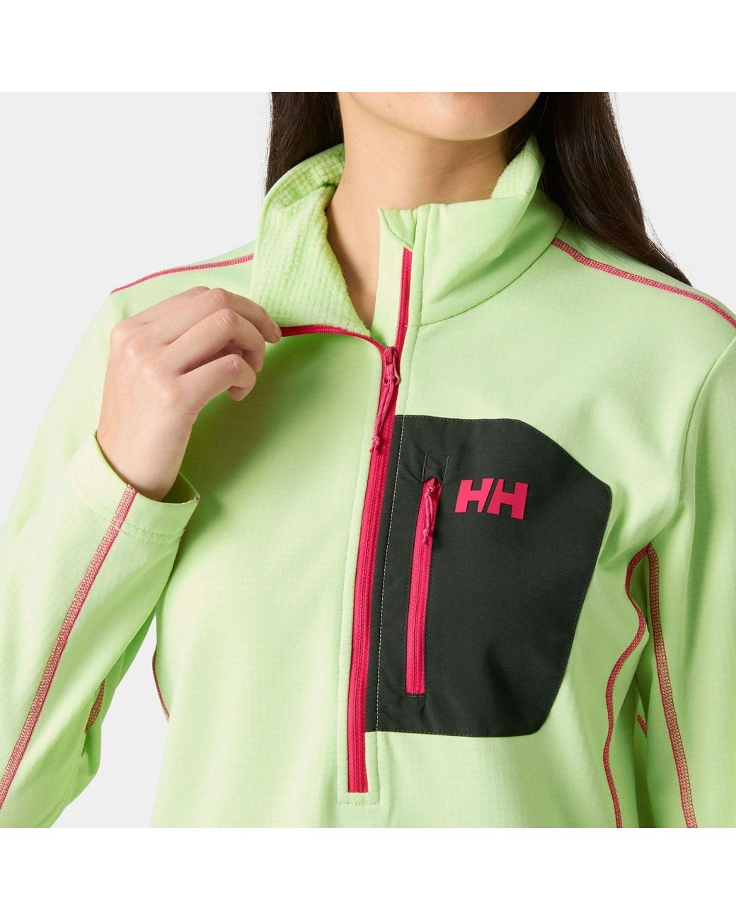 Helly Hansen Green Versalite Half-Zip Fleece