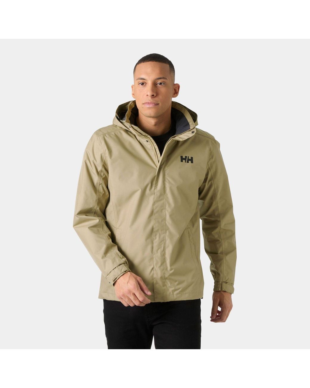 Helly Hansen Green Dubliner Shell Rain Jacket for men