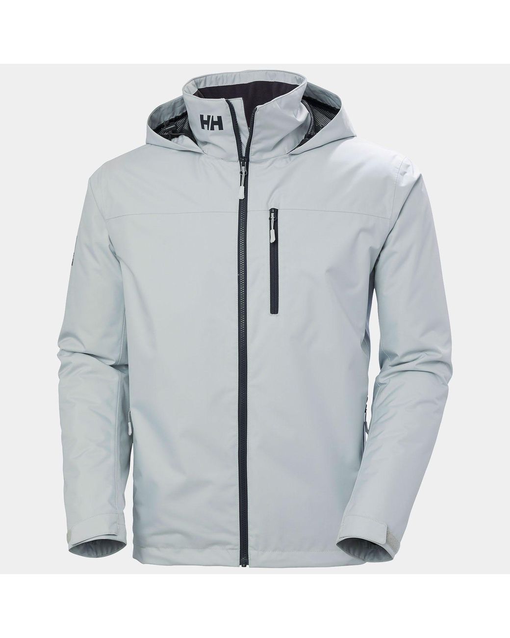 Helly Hansen Gray Crew Hooded Midlayer Jacket 2.0 for men