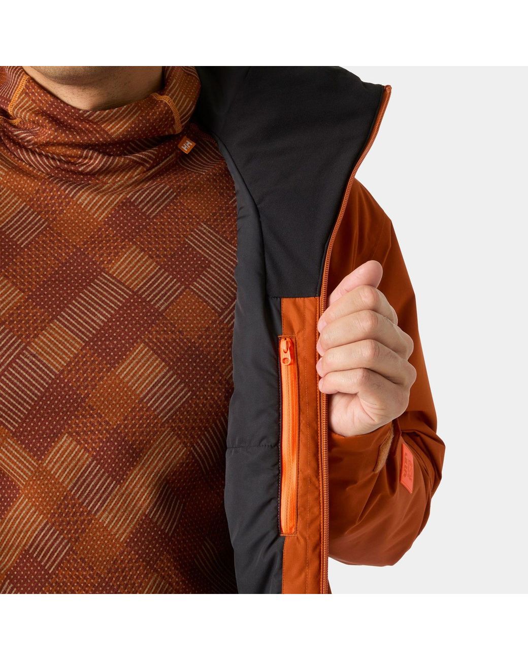 Helly Hansen Orange Emiko Insulated Ski Jacket for men