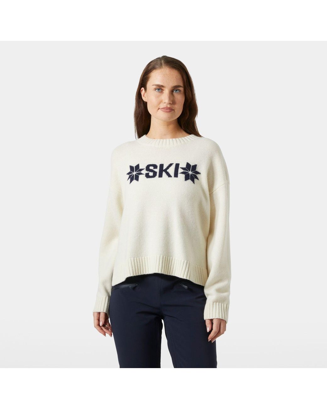 Bliss Ski Knit Felpa Bianco di Helly Hansen in White da Uomo