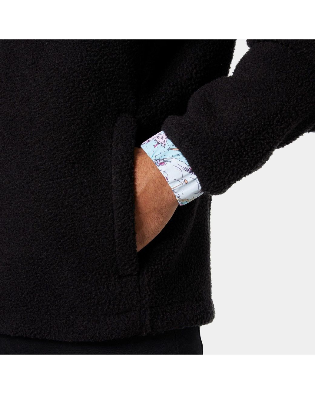 Helly Hansen Black Panorama Pile Snap for men
