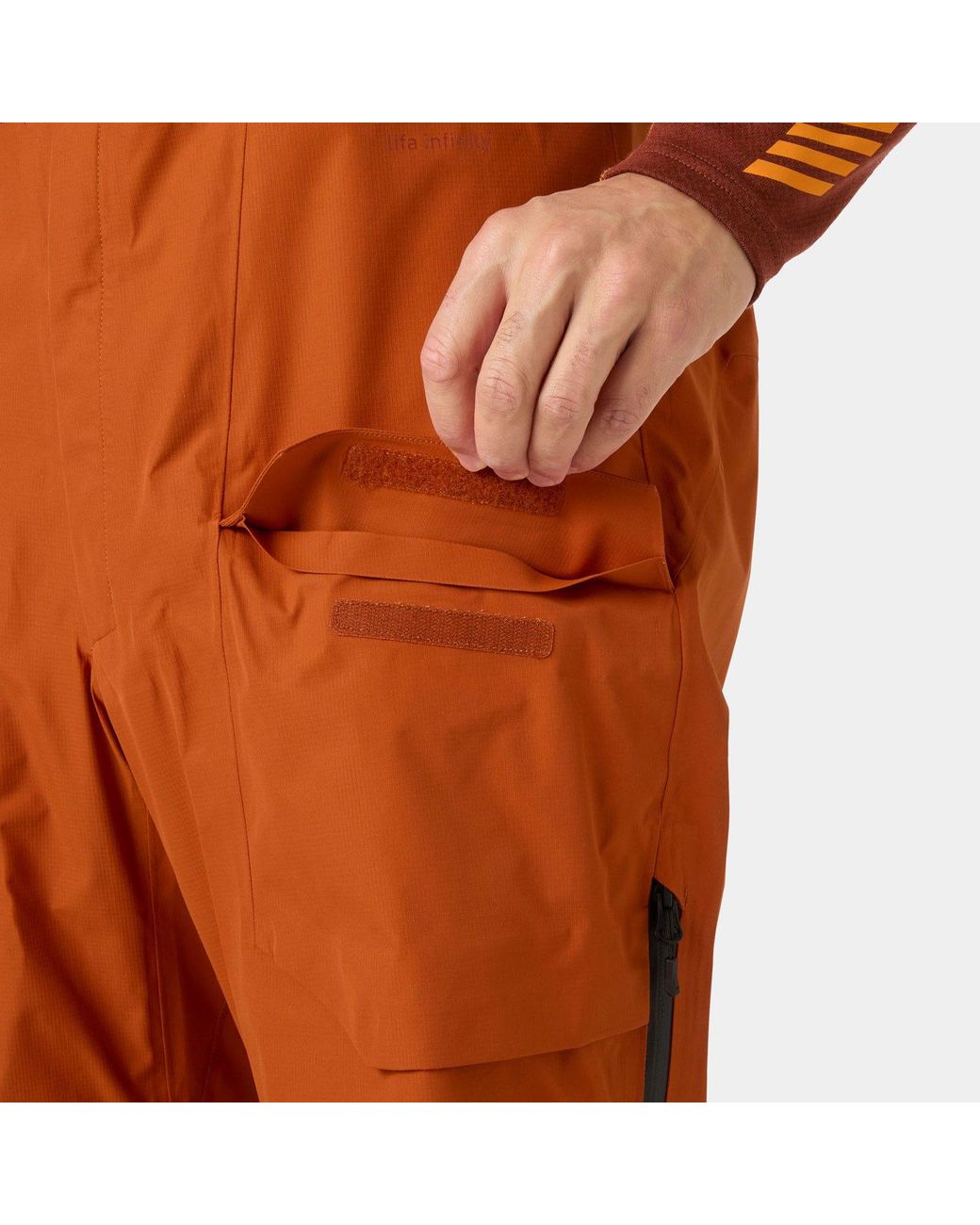 Helly Hansen Orange Ridge Infinity Shell Bib 2.0 for men