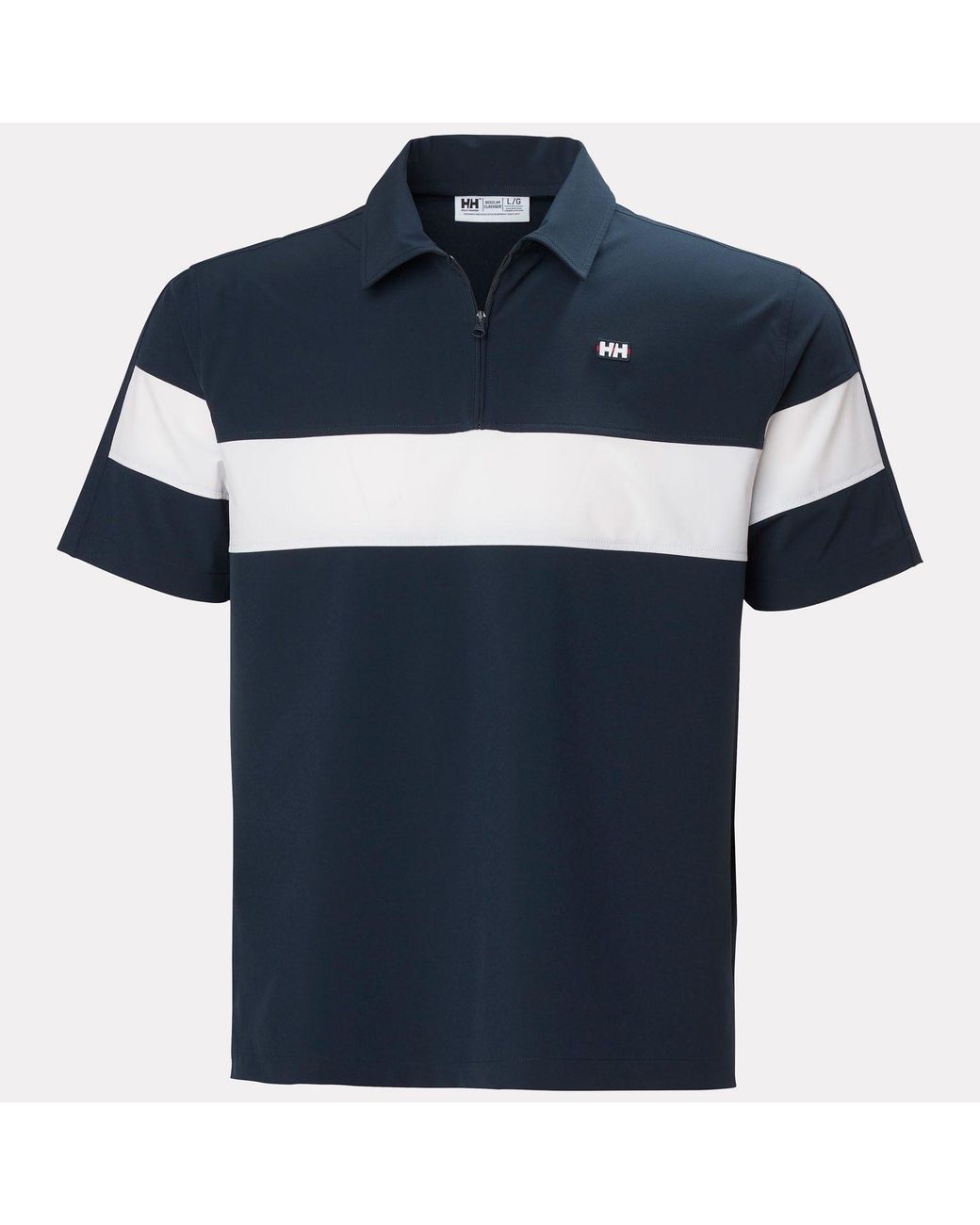 Helly Hansen Blue Levante Quick Dry Half-Zip Short Sleeve for men