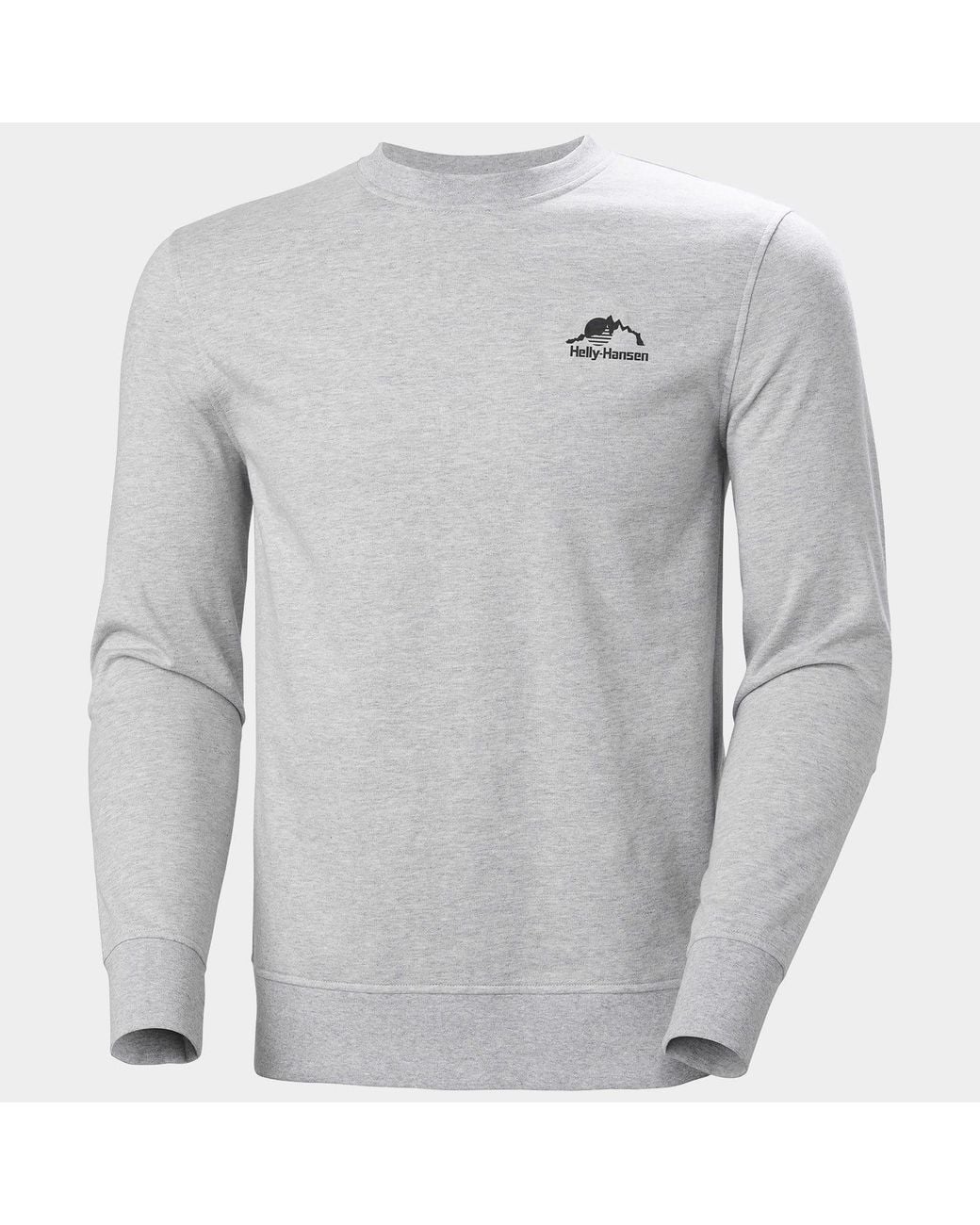 Helly Hansen Gray 'Nord Graphic Crew Sweatshirt for men