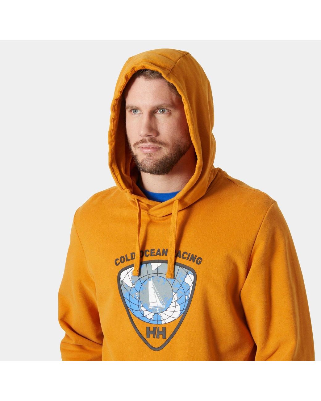 Helly Hansen Orange Arctic Ocean Hoodie 2.0 for men