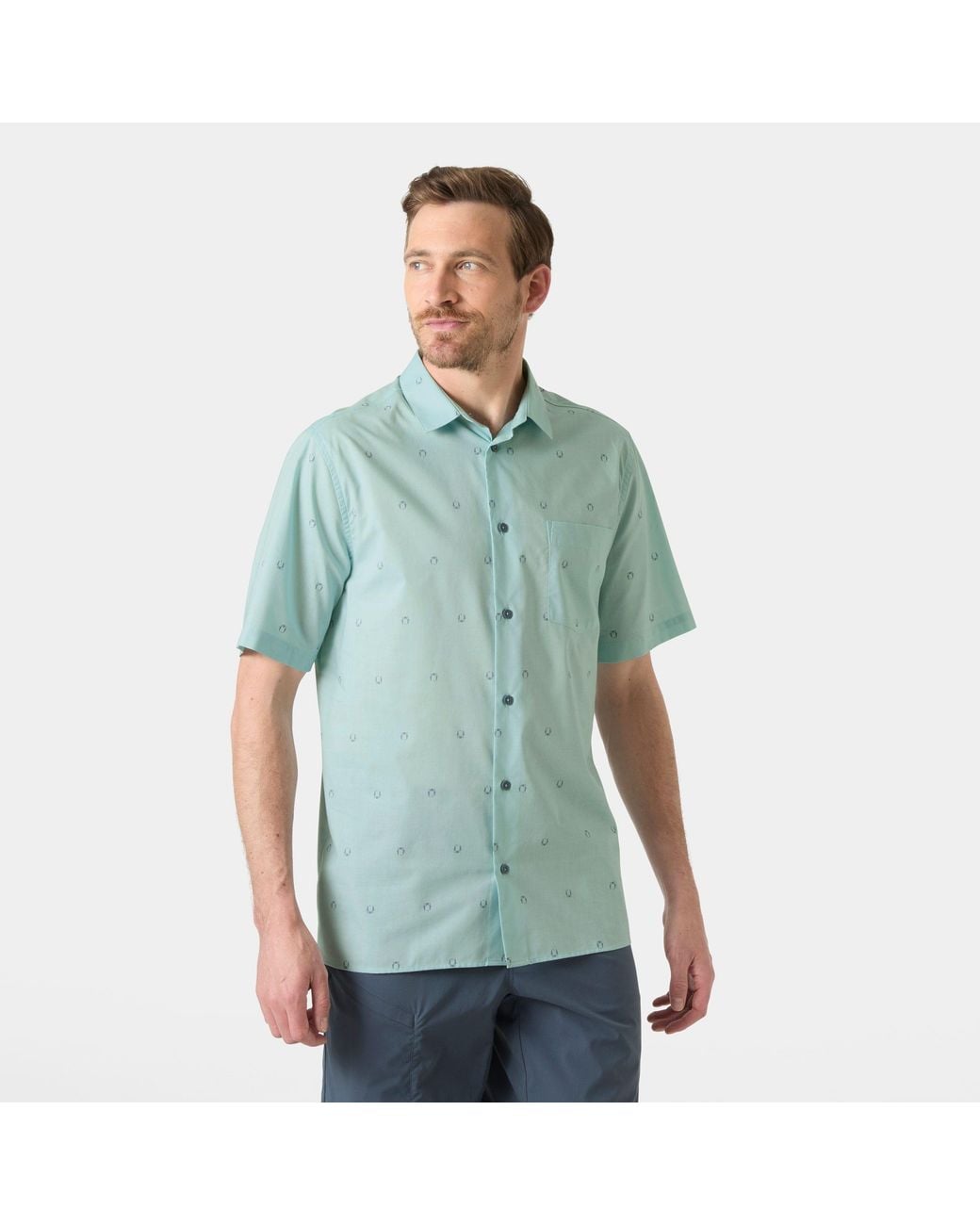 Helly Hansen Green Viken Short Sleeve Shirt for men