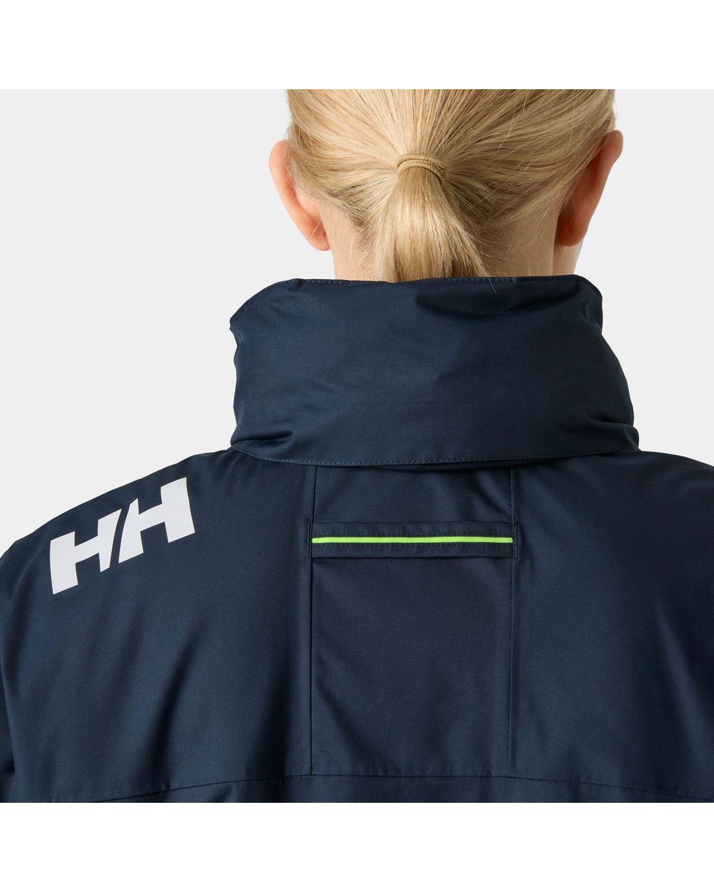 Crew Hooded Pile Jacket Mujer Helly Hansen de color Blue